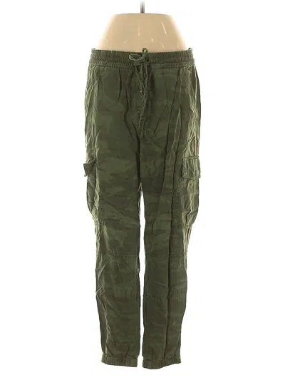 Pre-owned Pam & Gela Cargo Pants In Green
