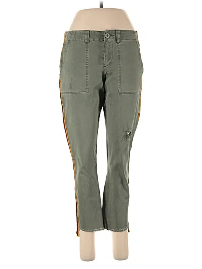 Pre-owned Pam & Gela Cargo Pants In Green