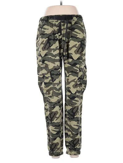 Pre-owned Pam & Gela Cargo Pants In Green