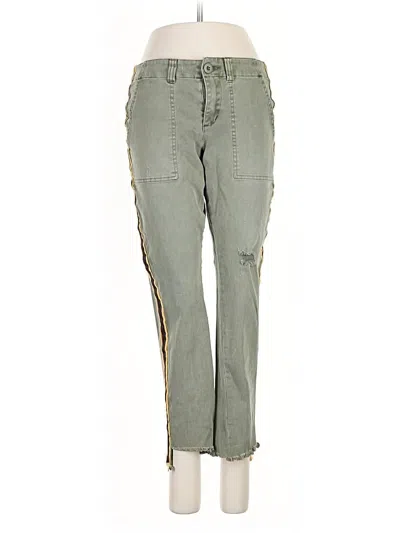 Pre-owned Pam & Gela Cargo Pants In Green