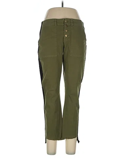 Pre-owned Pam & Gela Cargo Pants In Green
