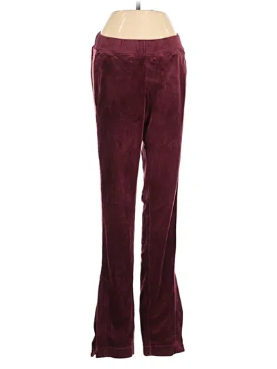 Pre-owned Pam & Gela Casual Pants In Burgundy