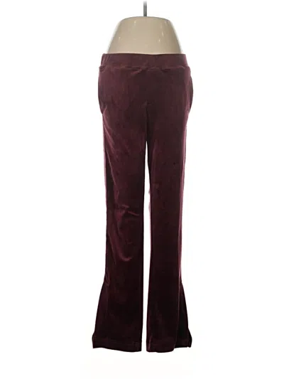 Pre-owned Pam & Gela Casual Pants In Burgundy