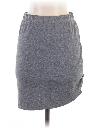 Pre-owned Pam & Gela Casual Skirt In Gray