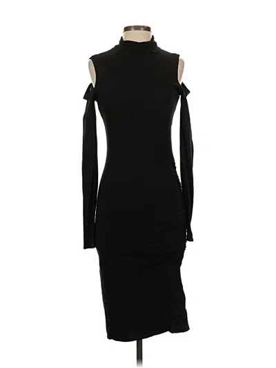Pre-owned Pam & Gela Cocktail Dress In Black