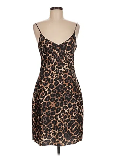 Pre-owned Pam & Gela Cocktail Dress In Brown