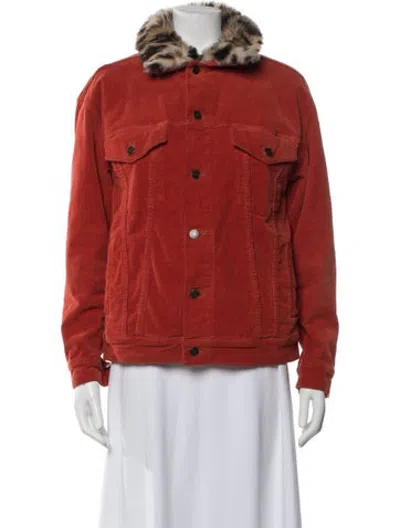 Pre-owned Pam & Gela Jacket In Orange