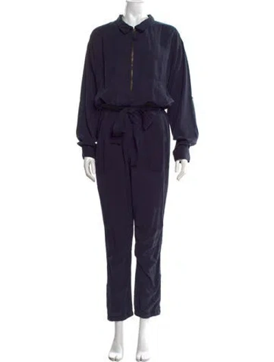 Pre-owned Pam & Gela Jumpsuit In Blue