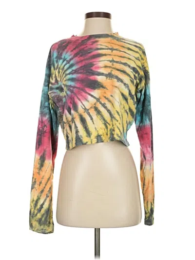 Pre-owned Pam & Gela Long Sleeve T-shirt In Yellow