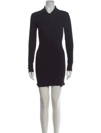 Pre-owned Pam & Gela Mini Dress In Black