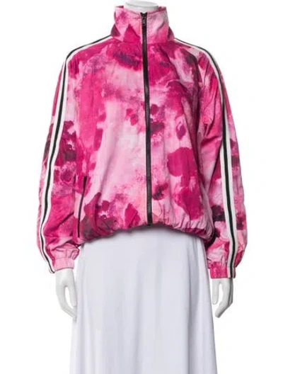 Pre-owned Pam & Gela Patterned Jacket W/ Tags In Pink