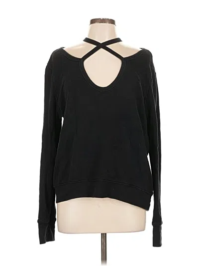 Pre-owned Pam & Gela Pullover Sweater In Black