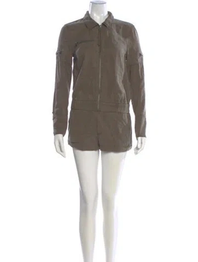 Pre-owned Pam & Gela Romper In Green