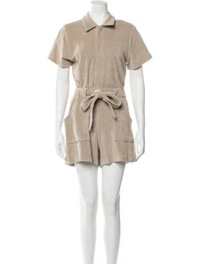 Pre-owned Pam & Gela Romper In Neutral