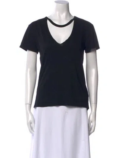 Pre-owned Pam & Gela Scoop Neck Sweater In Black