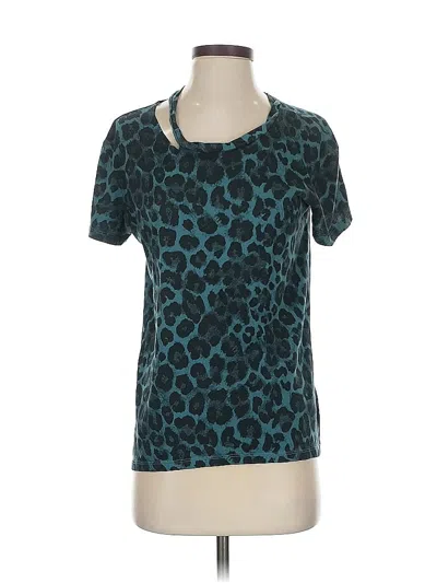 Pre-owned Pam & Gela Short Sleeve T-shirt In Blue