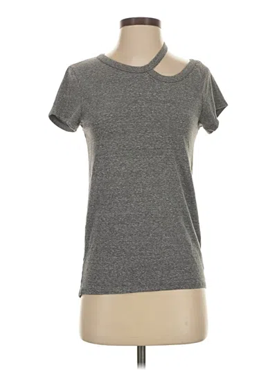 Pre-owned Pam & Gela Short Sleeve T-shirt In Gray