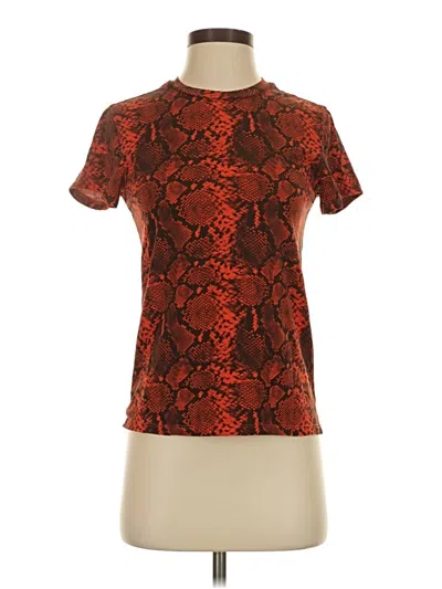 Pre-owned Pam & Gela Short Sleeve T-shirt In Red