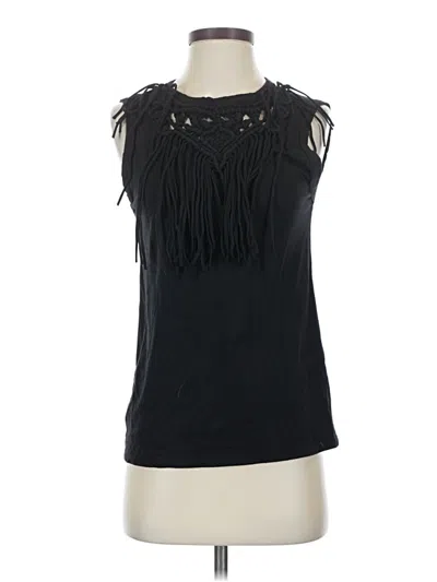 Pre-owned Pam & Gela Sleeveless Blouse In Black