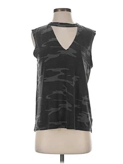 Pre-owned Pam & Gela Sleeveless Blouse In Black