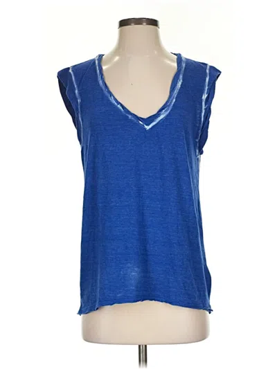 Pre-owned Pam & Gela Sleeveless T-shirt In Blue