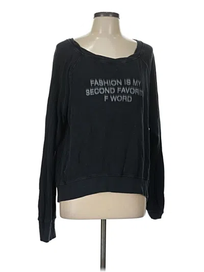 Pre-owned Pam & Gela Sweatshirt In Black