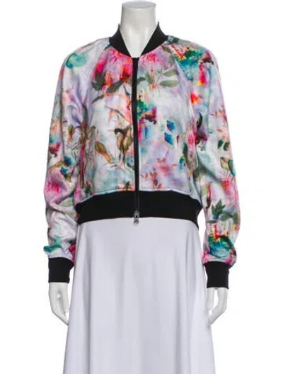 Pre-owned Pam & Gela Tie-dye Print Bomber Jacket In Multi