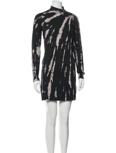 Pre-owned Pam & Gela Tie-dye Print Jacket W/ Tags In Black