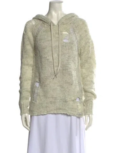 Pre-owned Pam & Gela V-neck Sweater In Neutral