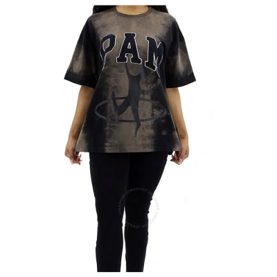 Pam Disc Man Tie-dye Print T-shirt In Rust