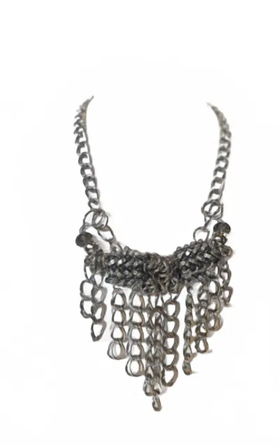 Pam Hiran Women's Bib Necklace In Silver In Metallic