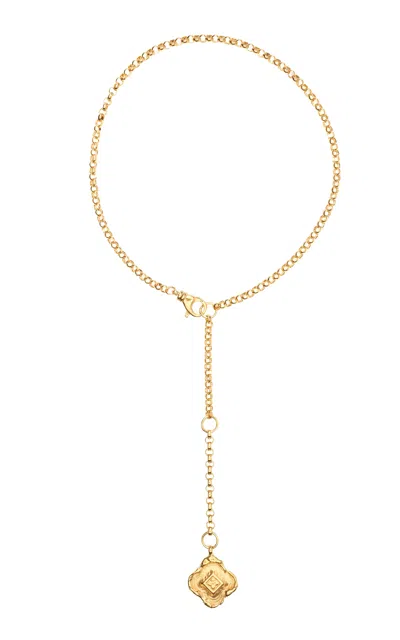 Pamela Card The Infinite Compass 24k Gold-plated Necklace