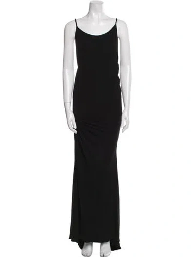 Pre-owned Pamela Dennis Vintage Long Dress In Black