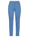 Pamela Henson Woman Jeans Azure Size 8 Cotton, Polyester, Elastane In Blue