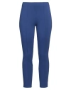 Pamela Henson Woman Pants Blue Size 14 Viscose, Polyamide, Elastane In Blue