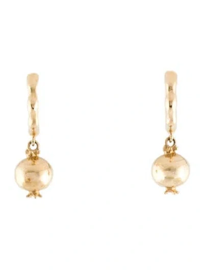 Pre-owned Pamela Love 14k Ball Drop Earrings In Multi