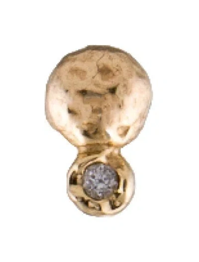 Pre-owned Pamela Love 14k Diamond Single Stud Earring In Multi