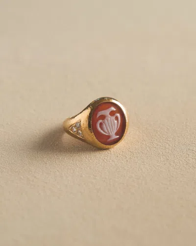 Pamela Love Amphora Cameo Ring In Gold