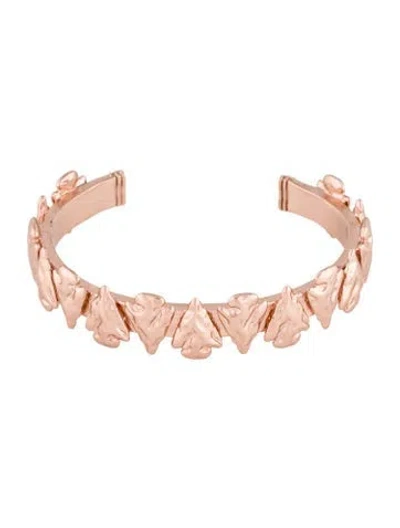 Pre-owned Pamela Love Arrowhead Cuff Bracelet, 6" In Multi
