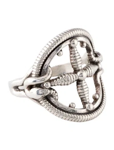 Pre-owned Pamela Love Cross Cocktail Ring In Multi