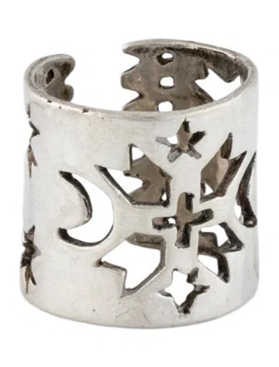 Pre-owned Pamela Love Cutout Ring Band In Multi