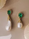 Pamela Love Domus Drop Earring In Green
