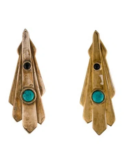 Pre-owned Pamela Love Drop Earrings In Multi