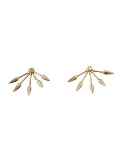 Pre-owned Pamela Love Five Spike Earrings In Multi