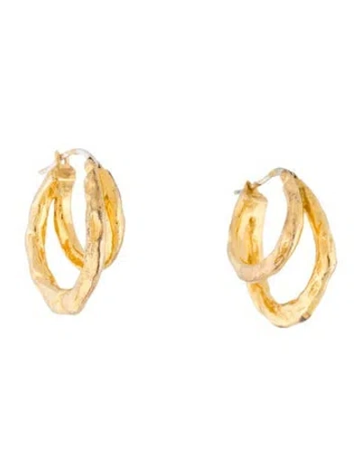 Pre-owned Pamela Love Jasmine Balance Hoop Earrings In Multi