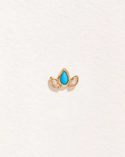 Pamela Love Marquise Pear Stud In Gold