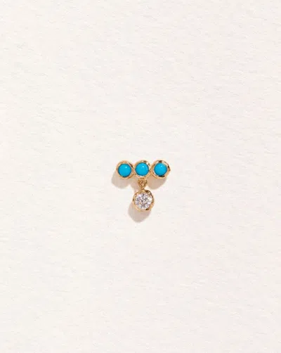 Pamela Love Molten Bar Drop Stud In Gold
