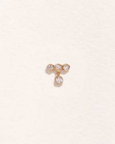 Pamela Love Molten Bar Drop Stud In Gold