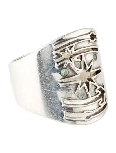 Pre-owned Pamela Love Sapphire Band Ring In Multi