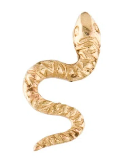 Pre-owned Pamela Love Serpent Single Stud Earring In Multi